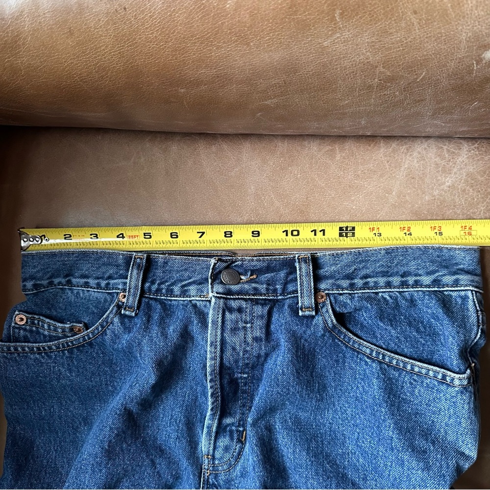 Vintage 100% cotton GAP Low Rise classic 90s 10 Long blue jeans denim womens USA - Picture 8 of 11
